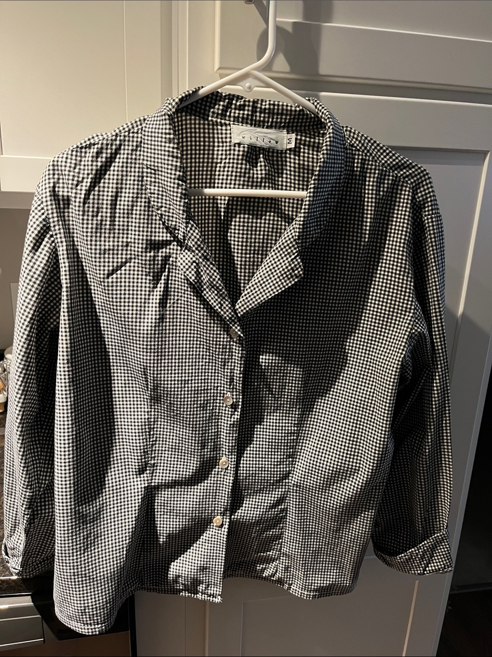 Willow Black & White Gingham Button-Down Shirt